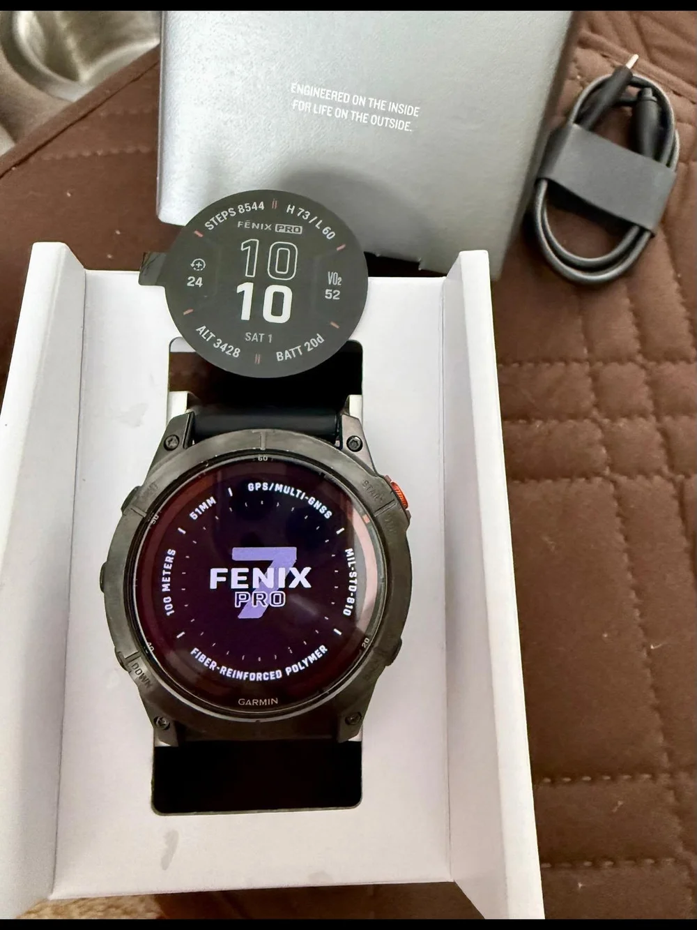 Garmin Fenix 7X Pro Solar Multisport GPS Watch - Black